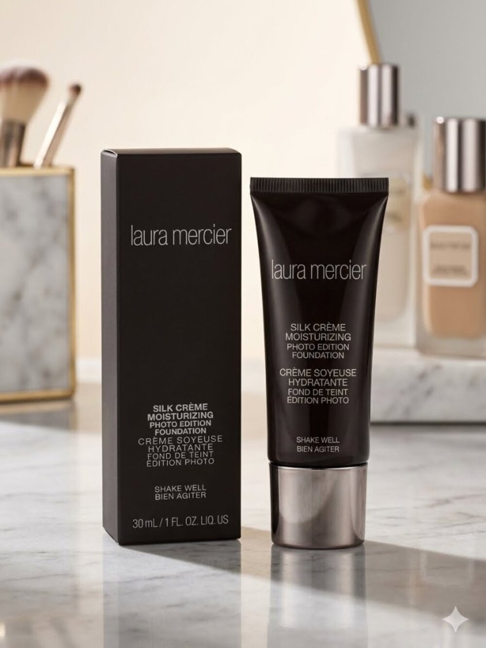 Laura Mercier Silk Creme Moisturizing Photo Edition 5C1 Nutmeg foundation